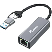 Equip 133495 USB-C-auf-2,5-Gigabit-Ethernet-Netzwerkadapter (USB-C+A)