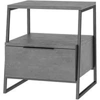 Decortie Nachttisch mit Schubladen (Packung, 1 St.), Leichte Montage,