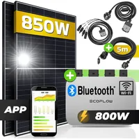 Sunniva Balkonkraftwerk 850/800W Solaranlage 800W Ecoflow Micro Wechselrichter 2