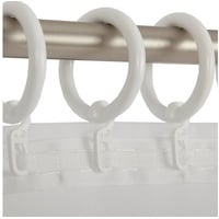 BestLivings Gardinenringe (Ø40mm) mit Faltenleghaken im 30er Pack, ideal
