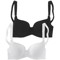 PETITE FLEUR Still-BH Damen weiß+schwarz Gr.95C
