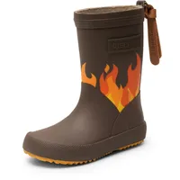 Bisgaard Fashion II Rain Boot, Brown Flames, 28 EU