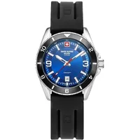 Swiss Alpine Military 7034.1839SAM Herrenuhr Sierra silber blau 42mm