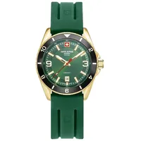 Swiss Alpine Military 7034.1818 Herrenuhr Sierra gold grün 42mm