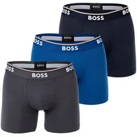 Boss Power Boxershorts 3 Einheiten Open Blue XL