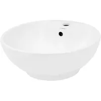 Luxebath Aufsatzwaschbecken Rund Ø 45,5 x 18,5 cm