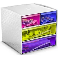 CEP Aufbewahrungsbox Mycube 2 kleine + 2 große Schubfächer