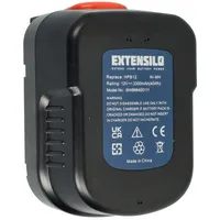 EXTENSILO Akku kompatibel mit Black & Decker Hp126k, Hp128f3b,
