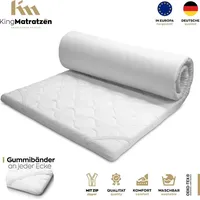 King matratzen Matratzentopper 80 x 200 cm weiß