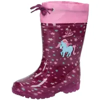 LICO Unisex-Kinder Power Blinky Gummistiefel lila/rosa/türkis