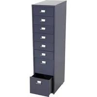Mendler Rollcontainer Boston T851, Schubladenschrank Stahlschrank, 110x28x41cm 8 Schubladen