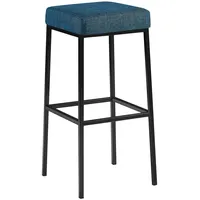 CLP Barhocker Montreal Stoffbezug blau/schwarz