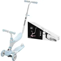 HyperMotion 5in1, Kinderroller mit Schiebefunktion und Gummirädern, Blau -