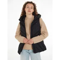 Tommy Hilfiger Damen Weste Chevron Vest Steppweste mit Kapuze,