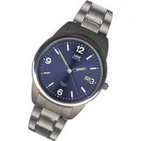 UMR Ruhla Titan Damenuhr Elegance 1310-4 Blau Titanband 36