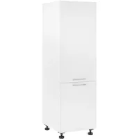 Laundreezy Kühlumbauschrank 60 x 200 cm Weiß Holzwerkstoff