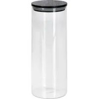 Koopmann International Vorratsglas 1050 ml - Transparent/Schwarz