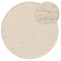 Benuta pure Wollteppich Rocco ø 200 cm rund -