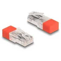 DeLock RJ45 Stecker mit Abschlusswiderstand 120 Ohm rot