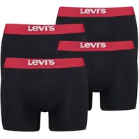 Levi's Boxershort 4er Pack Stretch bunt|rosenholzrot L