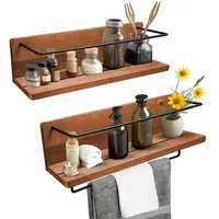Mein-regal Wandregal Kim Set 2 Stk. Natur 40x10x10 cm,