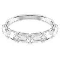 Swarovski Millenia Armreif, Oktagon-Schliff, Weiß, Rhodiniert