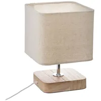 Atmosphera Holztischlampe h. 21 cm.
