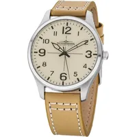 Thunderbirds Herrenuhr TB5000-04 beige Lederband 40 mm