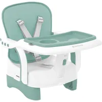 KIKKABOO Kinderstuhl, Boostersitz Chewy, Doppeltablett, Sicherheitsgurt, faltbar grün
