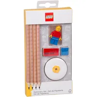 Joy Toy Lego Schreibwarenset - 4 Bleistifte, 1 Bleistiftspitzer,