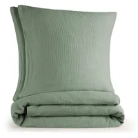 Blumtal Musselin Bettwäsche 200x220 cm - OEKO-TEX zertifizierte Bettwäsche