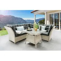 Destiny Garten-Essgruppe »PALMA«, (10 tlg., 2x Schenkel, 1x Eckmodul,
