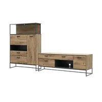 Uno Zurbrüggen Wandkombination MANHATTAN ¦ holzfarben ¦ Maße (cm):