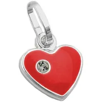 GALLAY Anhänger 9mm Silber 925 in rot | Gr.: