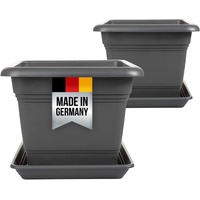 Centi Pflanzkübel Blumentopf Gross, Pflanzkübel Groß Außen (Set, 2