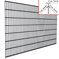 FA-Bausysteme Doppelstabmattenzaun 250 cm x 63 cm 