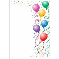 LUMA Motivpapier bunte Luftballon Motiv DIN A4 100 g/qm