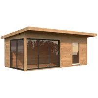 Palmako Gartenhaus Andrea Slide Plus Braun Tauchgrundiert 595 cm