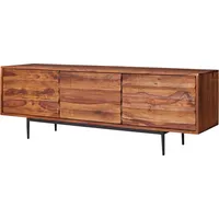 FineBuy Massives TV-Board 150 cm Sheesham Massivholz Fernsehschrank mit