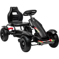 Homcom Gokart Tretfahrzeug mit Handbremsen verstellbarem Sitz,