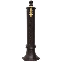 Aubaho Kleiner Standbrunnen 49cm Alu braun Brunnen Waschbecken Garten
