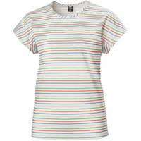 HELLY HANSEN Thalia Summer Kurzarm-t-shirt - Snow Multistripe -