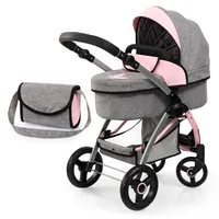 Bayer Design 17533AA Puppenwagen City Max mit Tasche, höhenverstellbar,