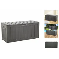 VidaXL Truhe Schwarz 118x53x57 cm Polypropylen