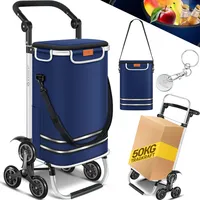 Kesser KESSER® Einkaufstrolley Treppensteiger mit Kühlfach klappbar mit 56L