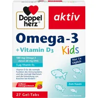 Doppelherz Omega-3 + Vitamin D3 Kids, Kautabletten 27 St