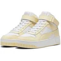 Puma Damen Carina Street Mid Sneaker, White-Creamy Vanilla, 38.5