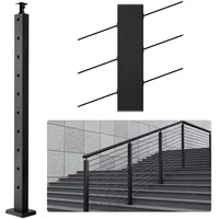 Vevor Geländerpfost 91,44x2,54x5,08cm 30° gewinkeltes Loch, Treppe Geländer 1Stk.