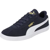Puma Unisex Club II Sneaker, Navy White Gold, 48