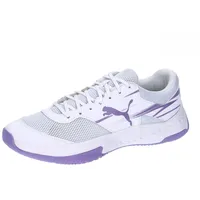 Puma Unisex Varion II Indoor Court Shoe, White-Lavender Alert,